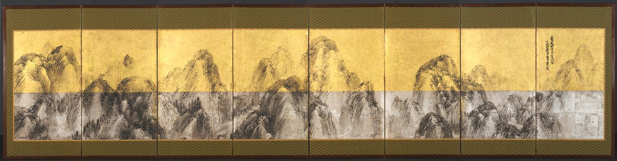 Setenta y dos picos contra el cielo azul, 1785 de Matsumura Goshun