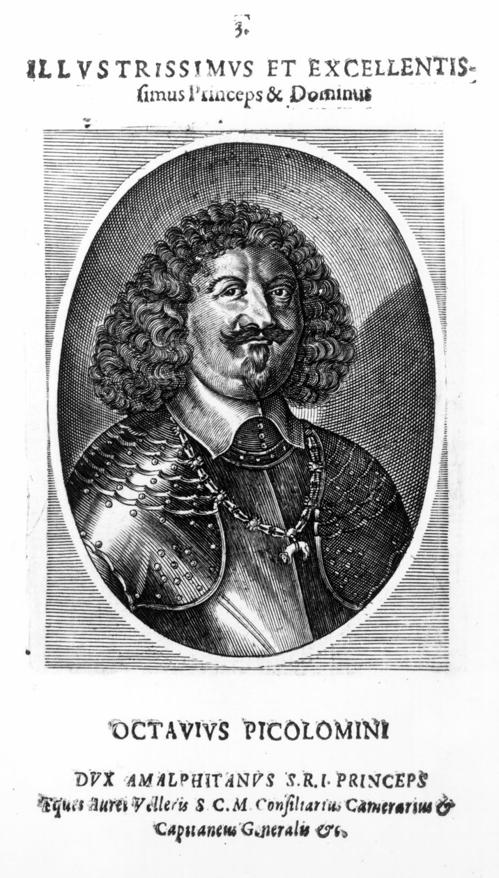 Príncipe Octavio Piccolomini, Duque de Amalfi, después de un retrato de 1649 de Mattaus the Younger Merian