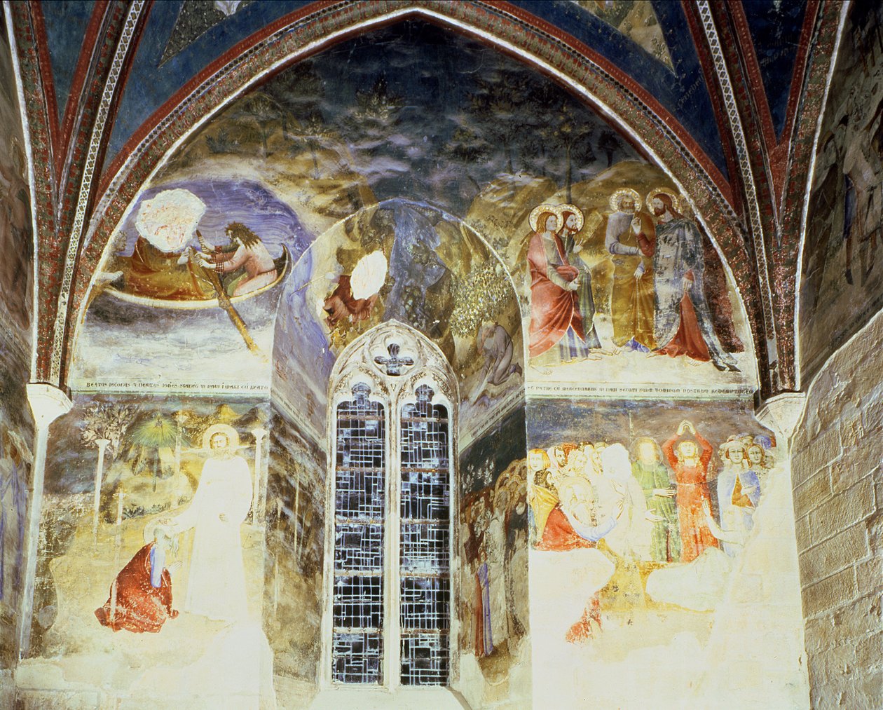 Escenas de la vida de San Juan Evangelista, de la Capilla de San Juan, 1347 de Matteo Giovanetti