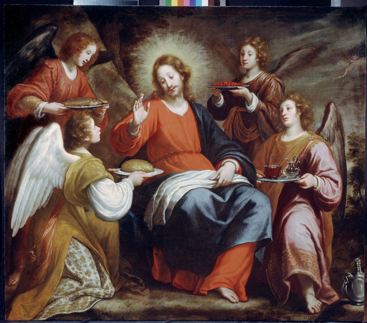Ángeles ministrando a Cristo en el desierto de Matteo Rosselli
