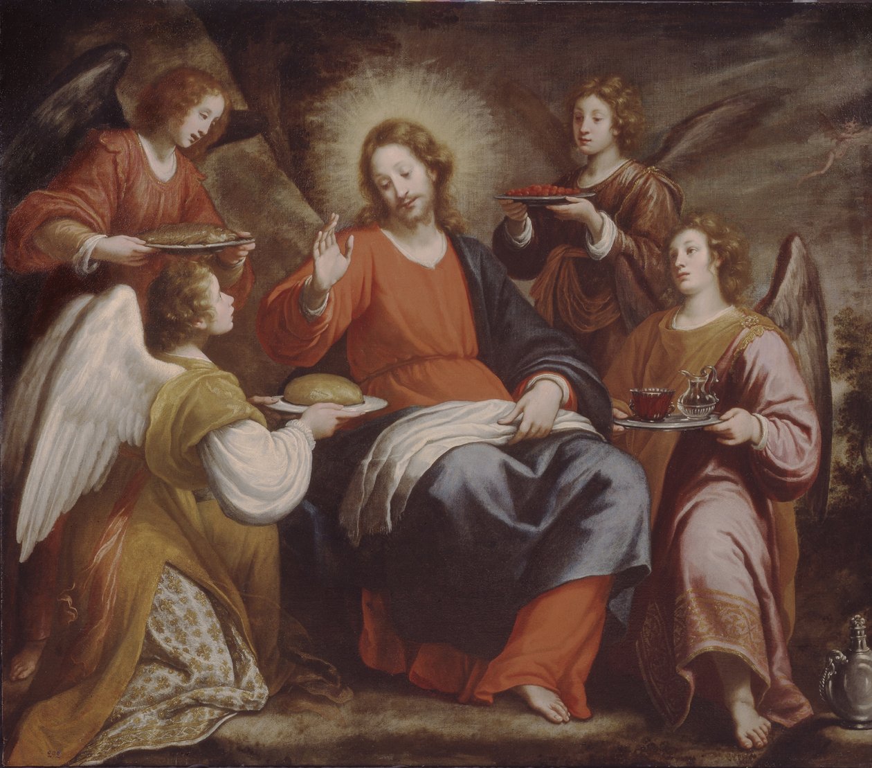 Ángeles ministrando a Cristo en el desierto de Matteo Rosselli