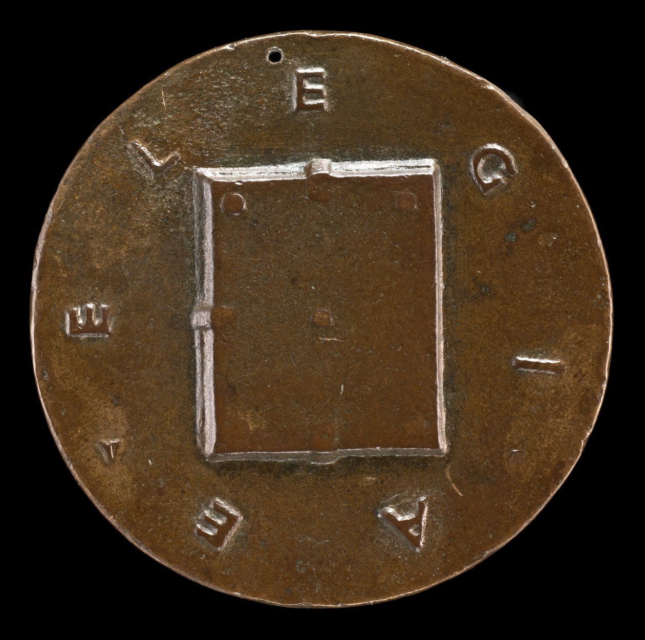 Libro cerrado [reverso], c. 1446 de Matteo di Andrea de Pasti