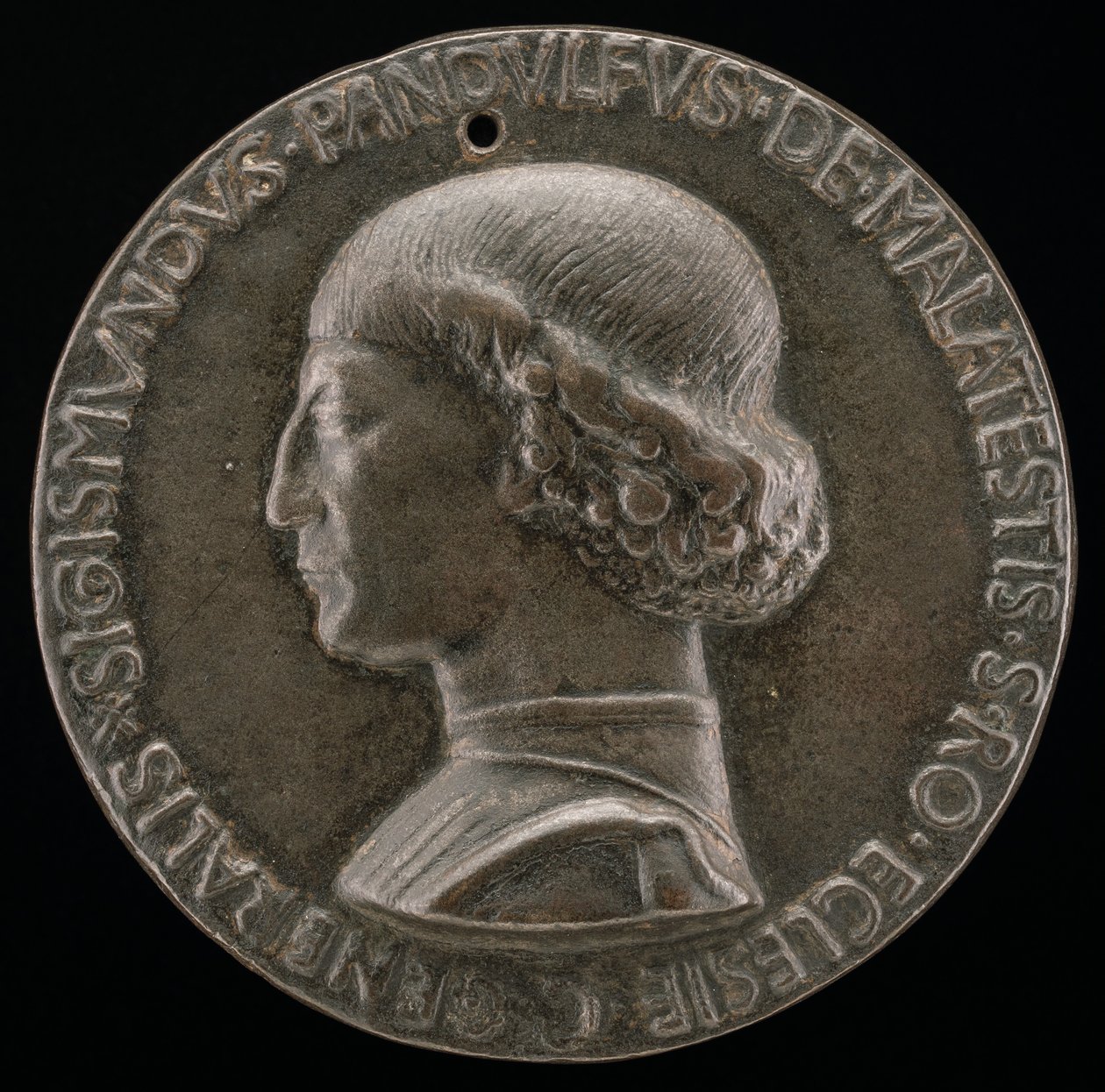 Sigismondo Pandolfo Malatesta, 1417-1468, Señor de Rimini y Fano [anverso], 1446 de Matteo di Andrea de Pasti