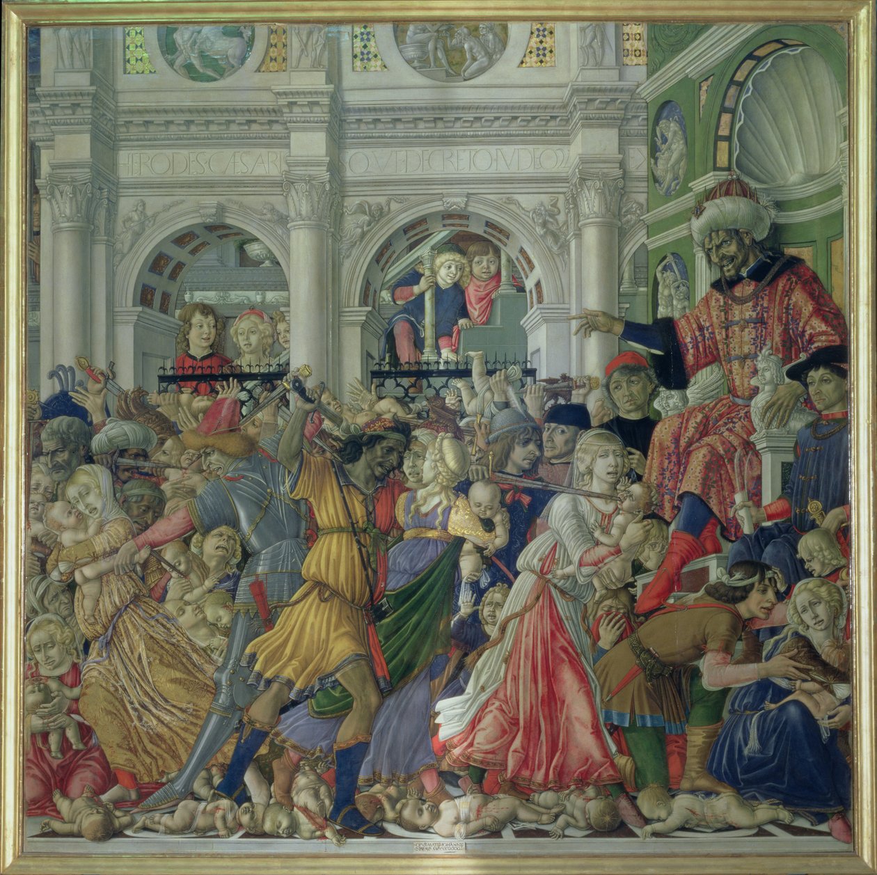 La masacre de los inocentes, 1482 de Matteo di Giovanni di Bartolo