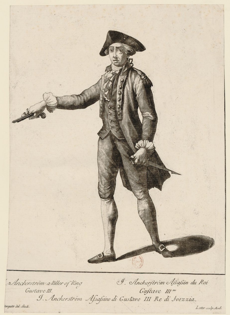 Jacob Johan Anckarström 1762-1792, 1792 de Matthäus Albrecht Lotter