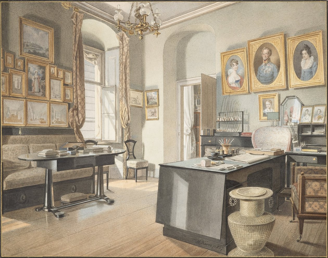 Interior de un estudio en St. Polten de Matthäus Kern
