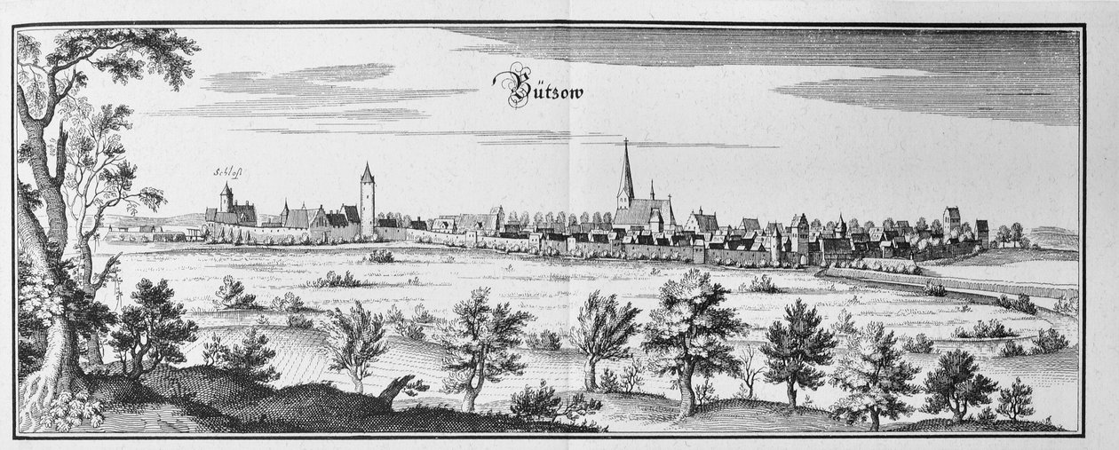 Bützow de Matthaus Merian