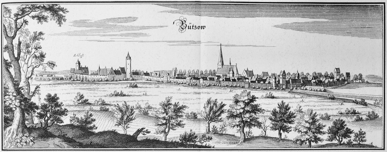 Bützow de Matthaus Merian