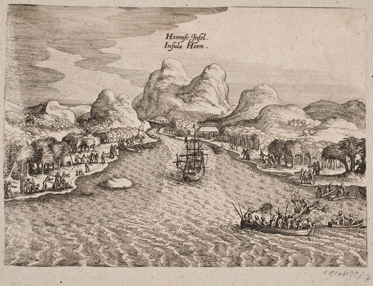 Descripción de la Isla Horn de Matthäus Merian d.Æ.