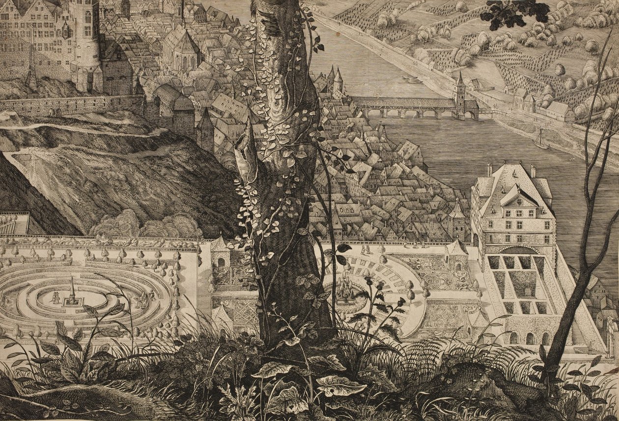 Hortus Palatinus. Jardín del Castillo de Heidelberg de Matthäus Merian d.Æ.
