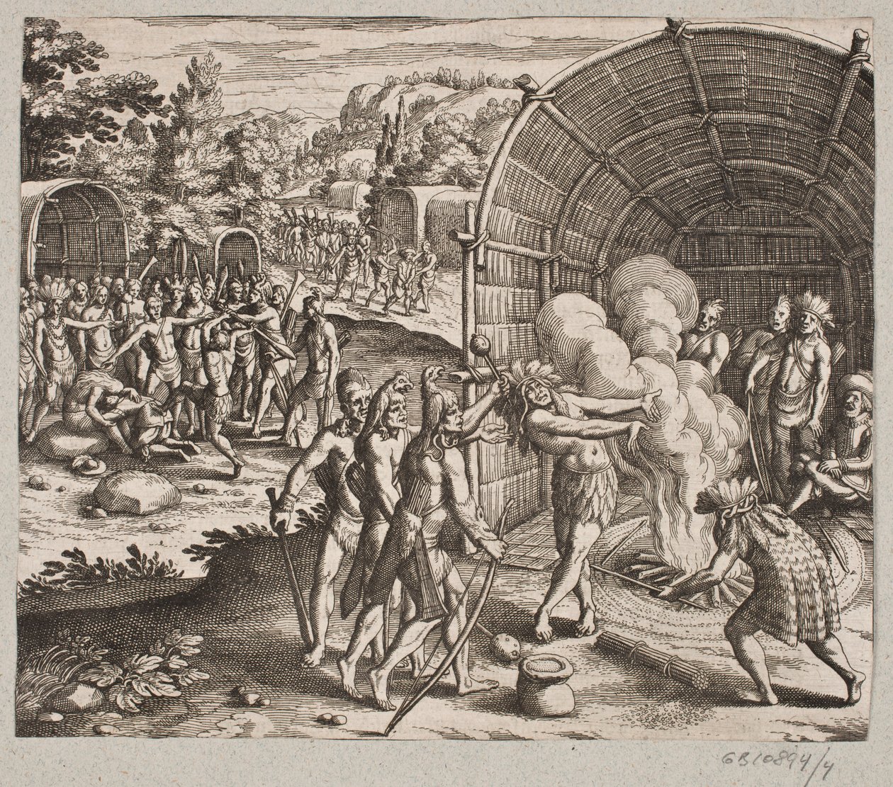 En la casa del rey Pamuk comenzaron esta ceremonia de Matthäus Merian d.Æ.
