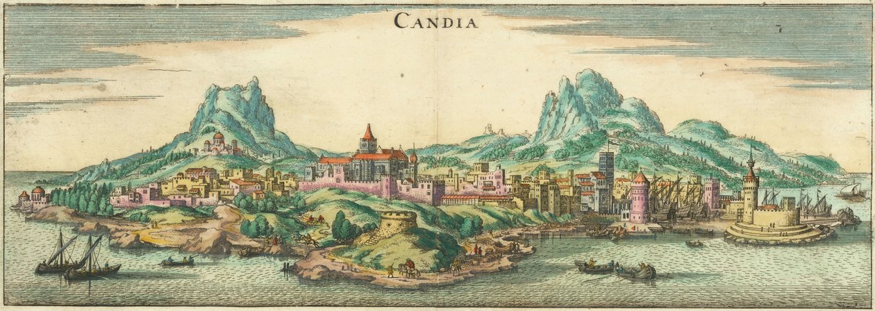 Heraklion - Candia, Corphu (recortado) de Matthaus Merian