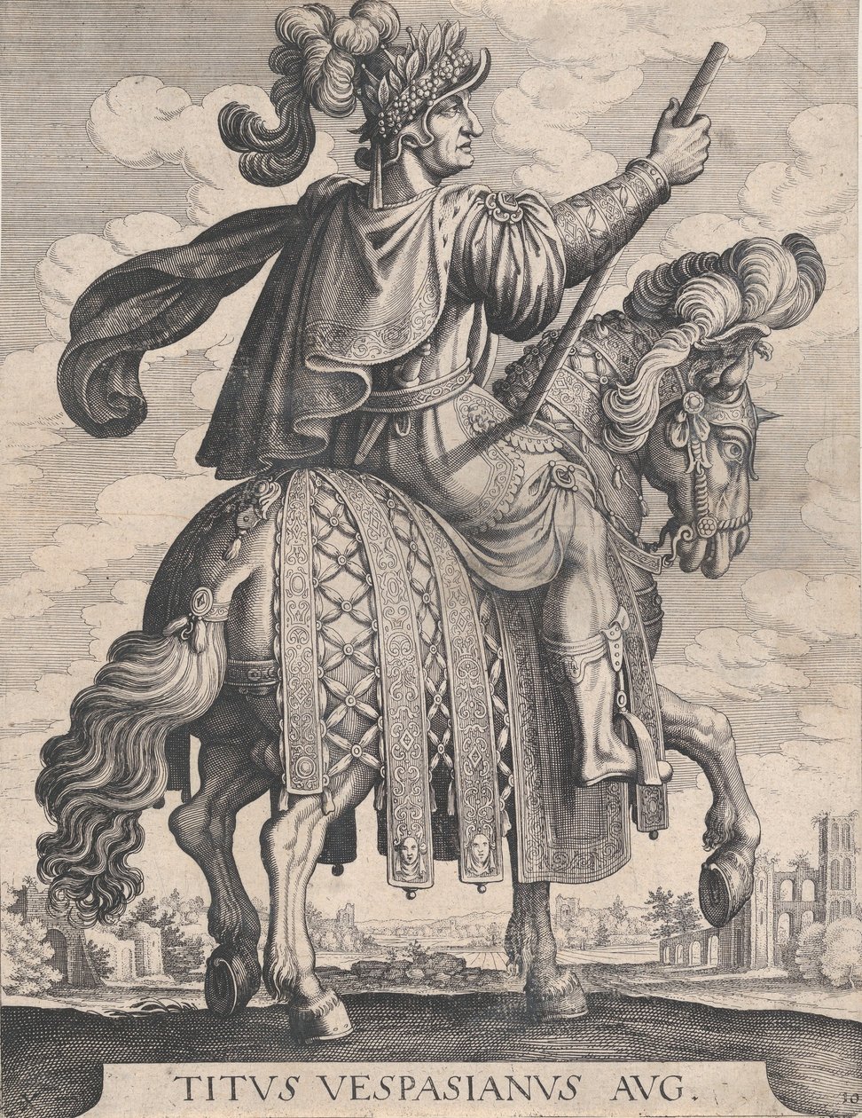 Placa 10: Emperador Tito a Caballo, de 