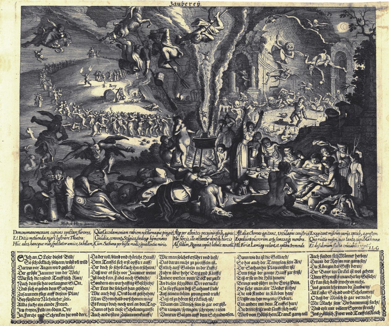 El Sabbat de las Brujas de Matthaus the Elder Merian