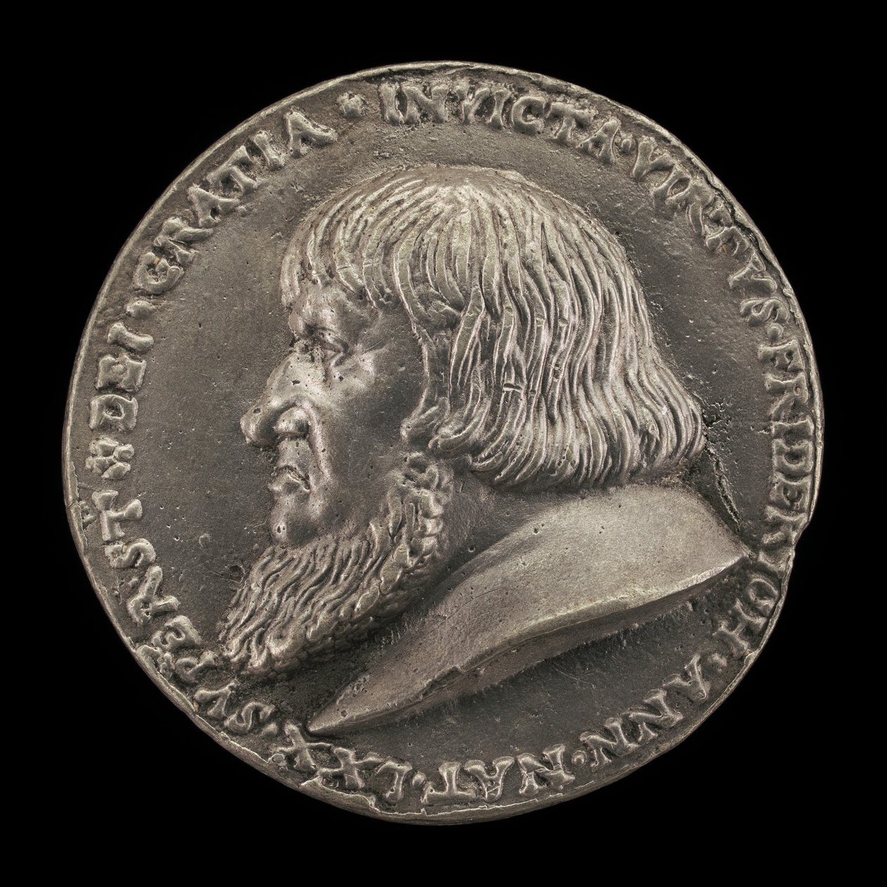 Friedrich el Viejo, 1460-1536, Margrave de Brandeburgo-Ansbach [anverso] de Matthes Gebel