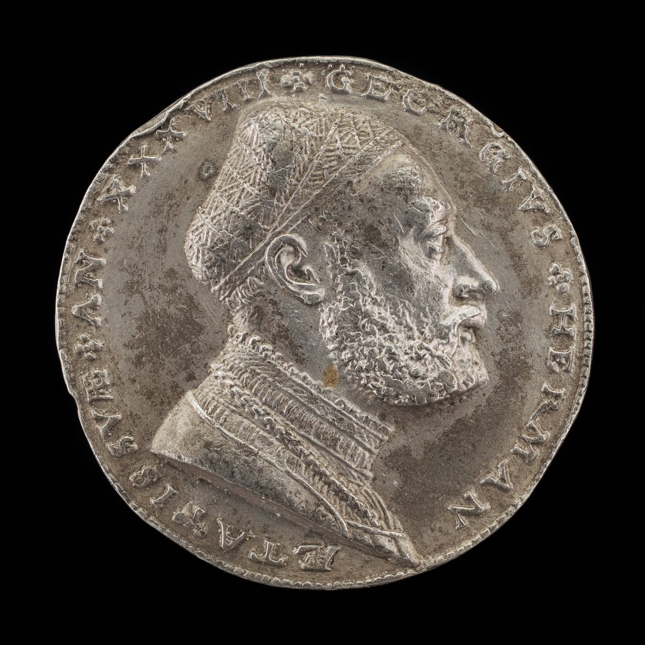 Georg Hermann, 1491-1552, Filósofo alemán [anverso], 1529 de Matthes Gebel
