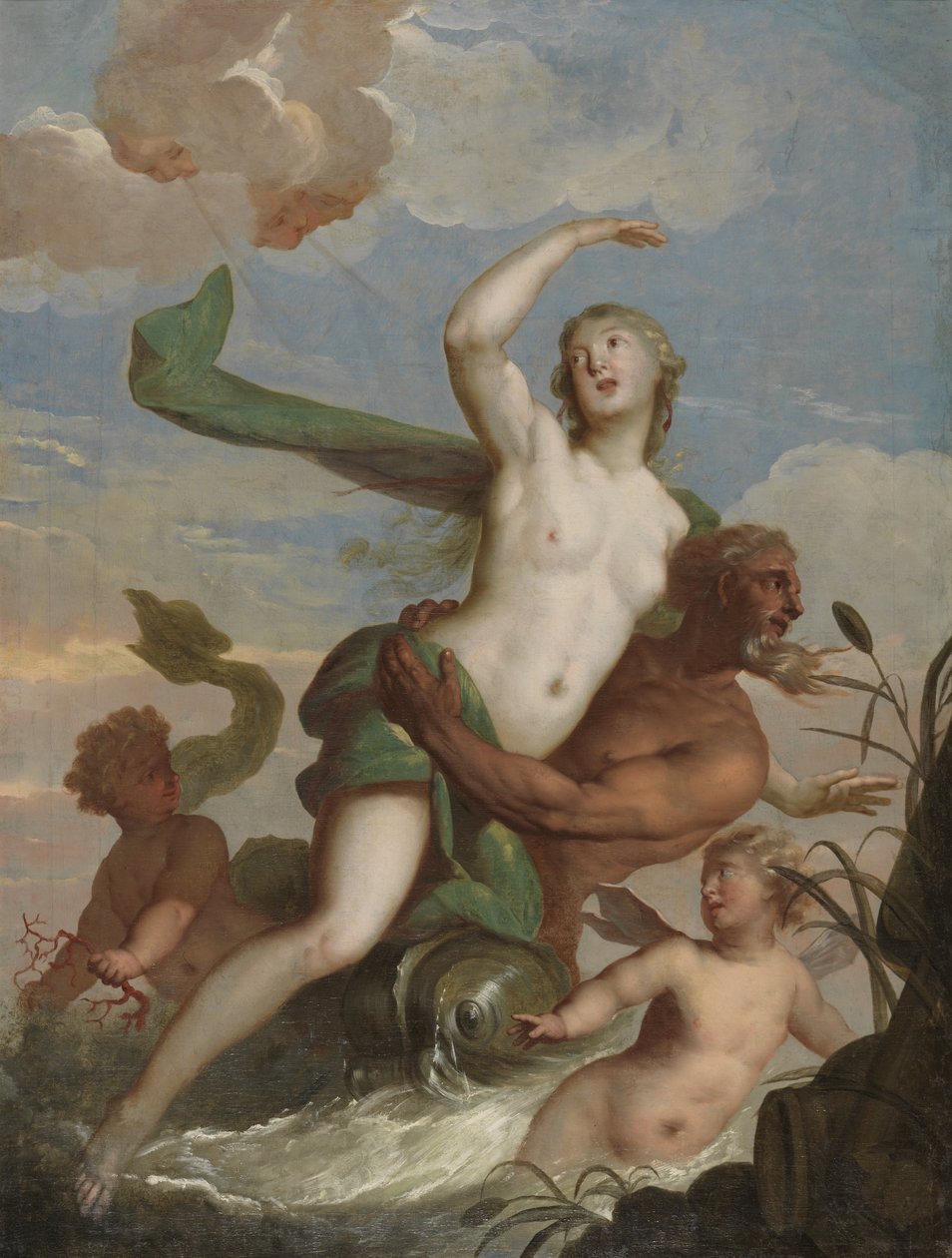 Neptuno y Anfitrite de Mattheus Terwesten