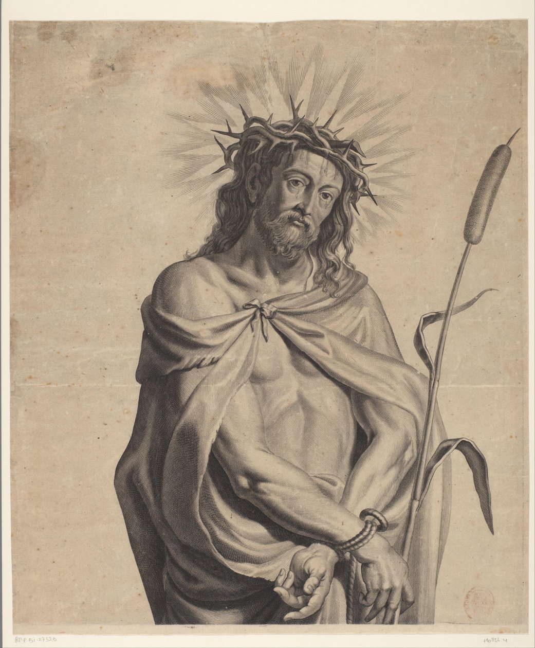 ecce-homo Serie de Ecce Homo, Cristo Crucificado, Virgen María y Juan Evangelista (título de la serie) de Mattheus Borrekens