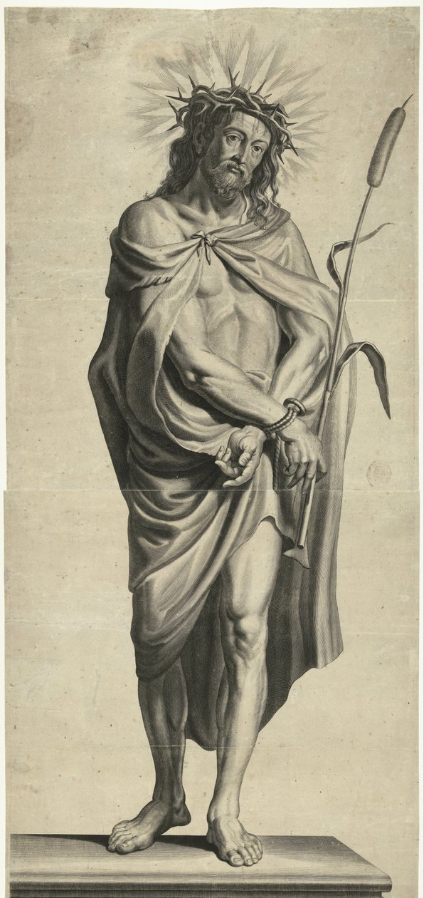 ecce-homo Serie de Ecce Homo, Cristo Crucificado, Virgen María y Juan Evangelista (título de la serie) de Mattheus Borrekens