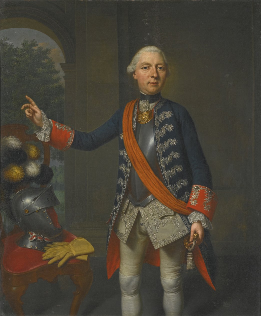 Retrato de Friedrich Wilhelm Ernst, Conde de Schaumburg-Lippe 1724-1777, 1763 de Mattheus Verheyden