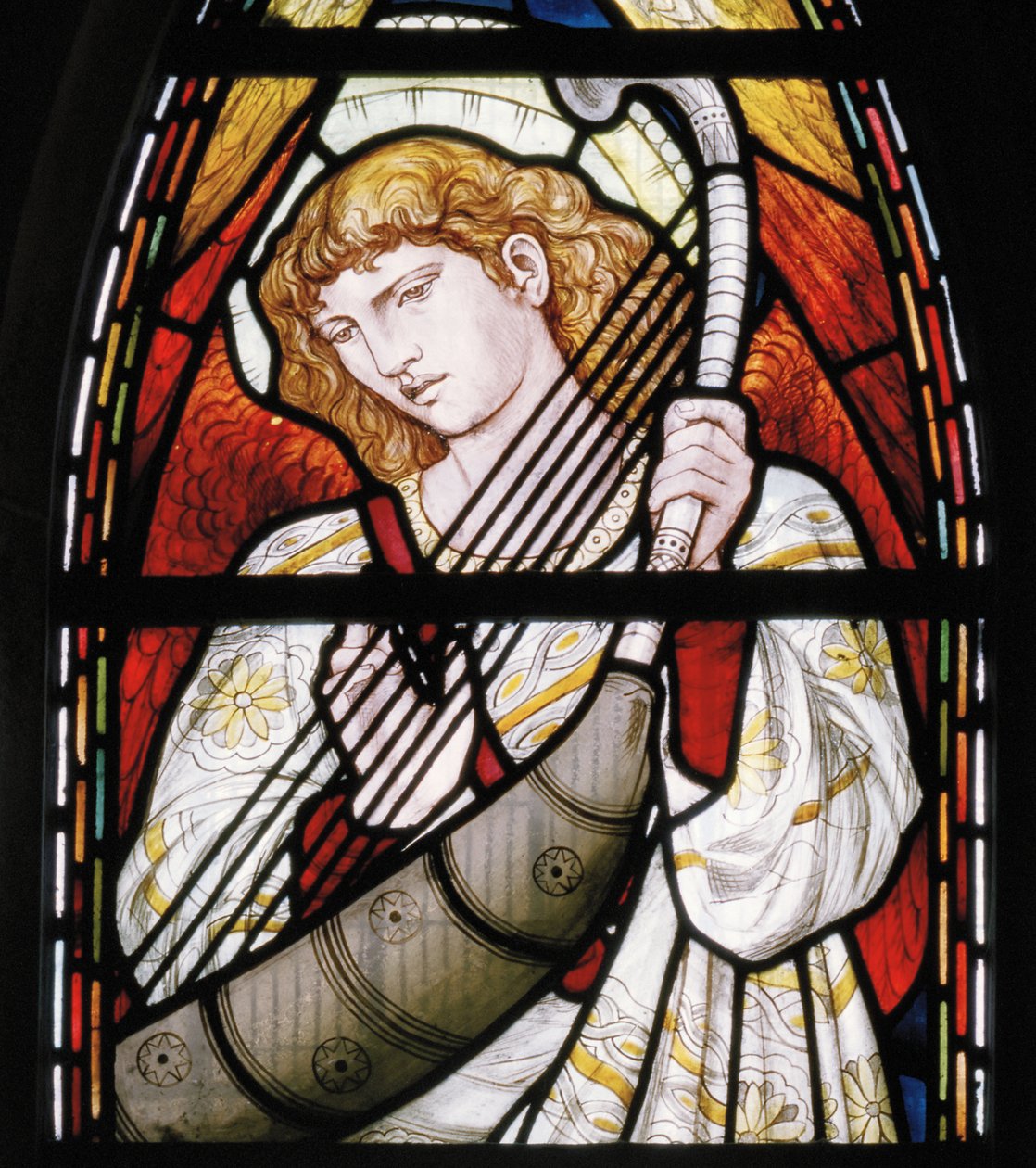 Aberdeen, Catedral de St Machar, Cottier & Co, detalle de músico ángel, 1873 de Matthew Maris