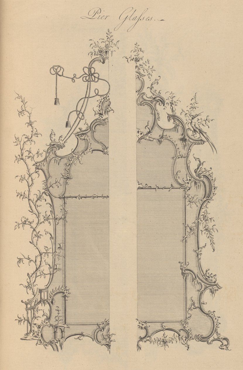 Un sistema general de muebles útiles y ornamentales..., 1759-1763 de Matthew Darly