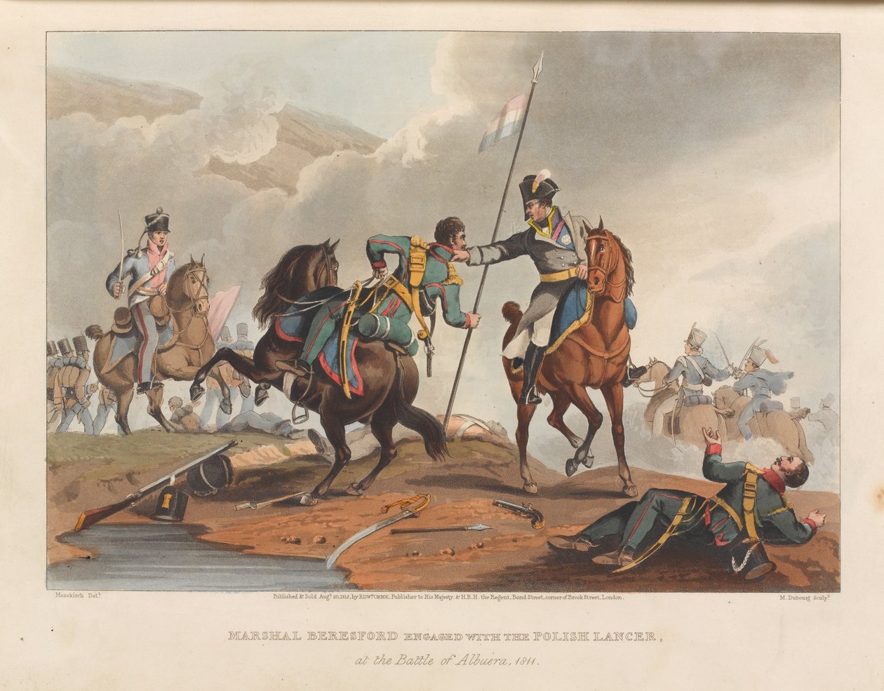 El mariscal Beresford comprometido con el lancero polaco, en la batalla de Albuera de Matthew Dubourg