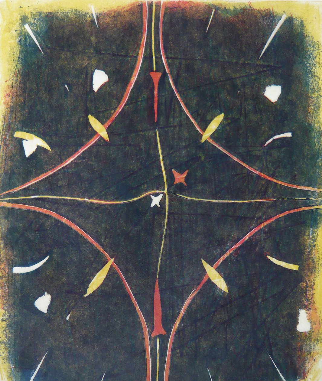 mandala tok, 2012 (linograbado) de Matthew Hilton