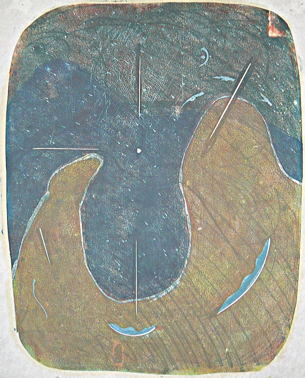 tabla uno, 2012 (linoprint) de Matthew Hilton