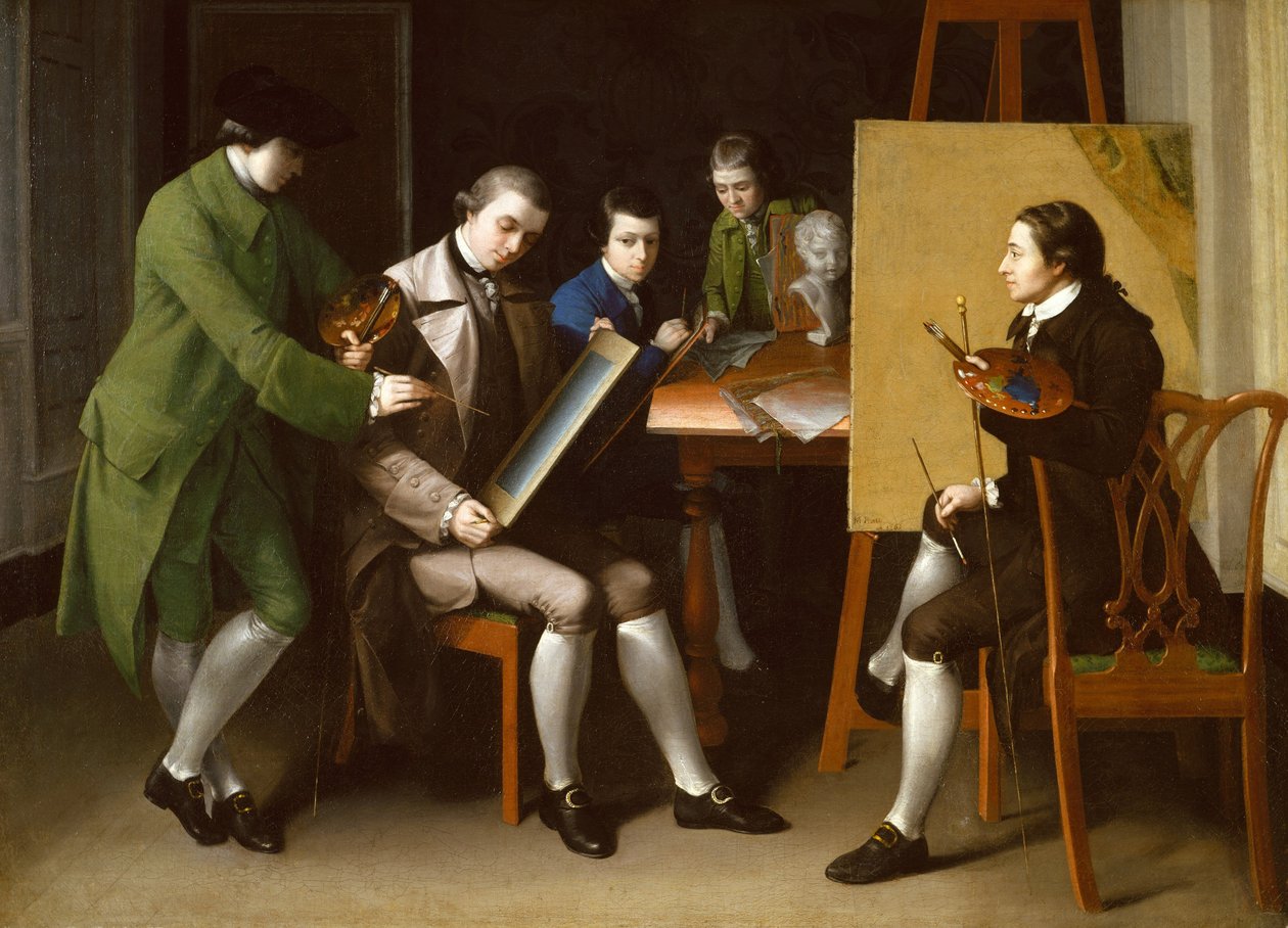 La escuela americana, 1765 de Matthew Pratt