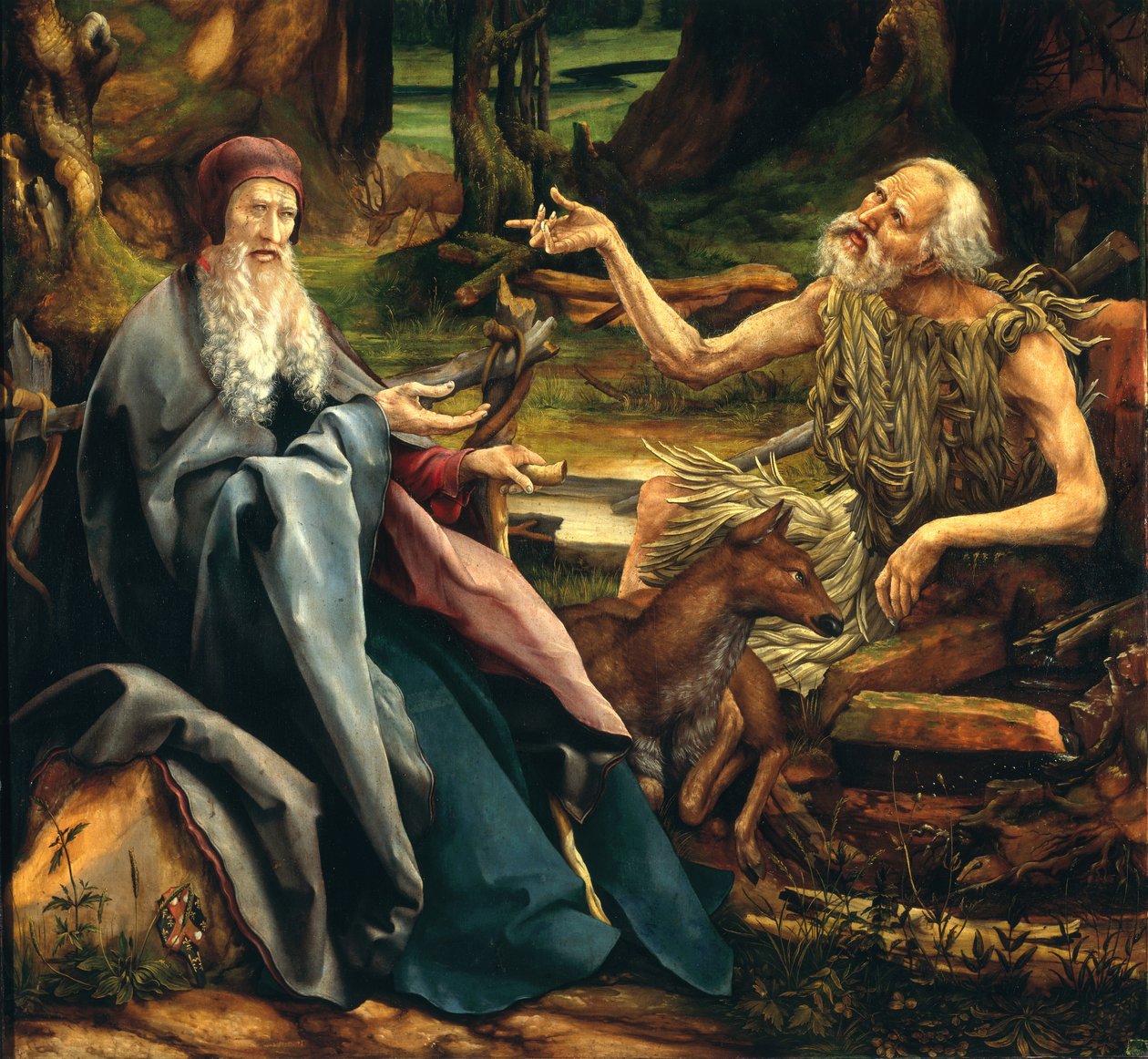 San Antonio y San Pablo (detalle) de Matthias Grünewald