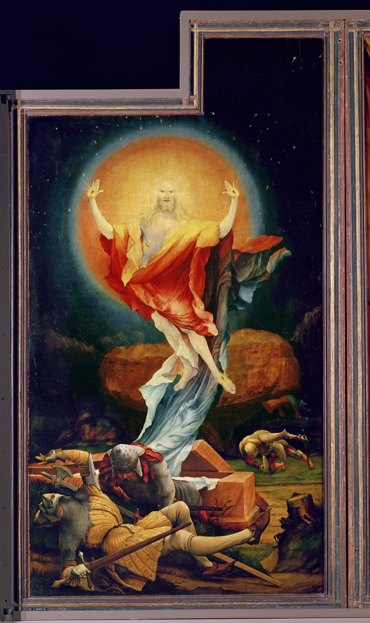 La Resurrección de Cristo, del Retablo de Isenheim (ala derecha) c.1512-16 de Matthias Grünewald