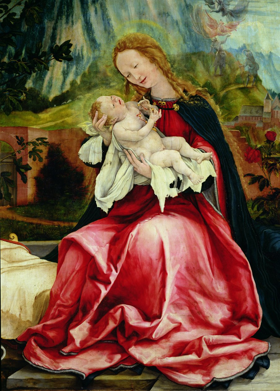 La Virgen y el Niño, del Retablo de Isenheim, c.1512-16 de Matthias Grünewald