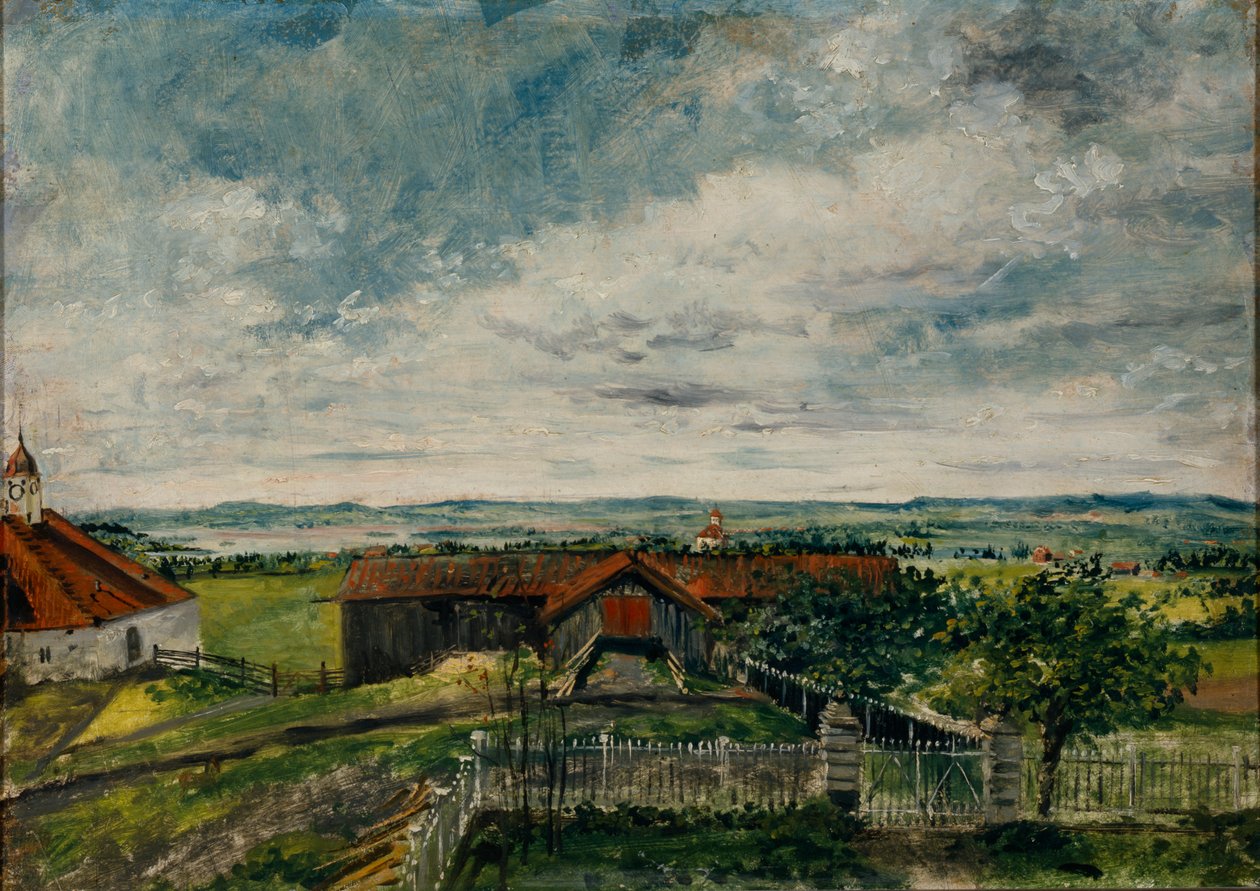 De Torshaug en Vang (aceite a bordo) de Matthias Stoltenberg