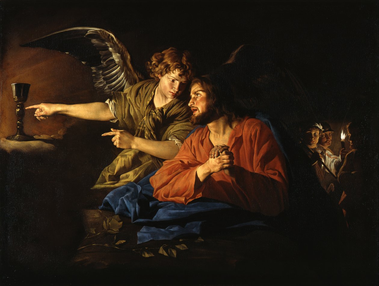 Cristo en el Monte de los Olivos de Matthias Stom