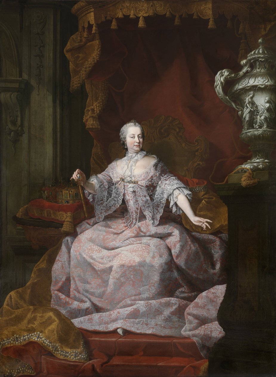 Retrato de la emperatriz María Teresa de Austria 1717-1780, 1750s de Matthias de Visch