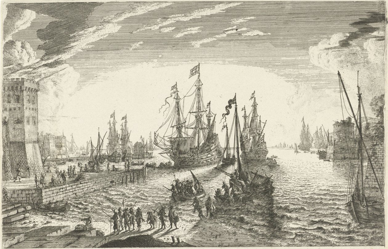 Desembarco de soldados de Matthieu van Plattenberg