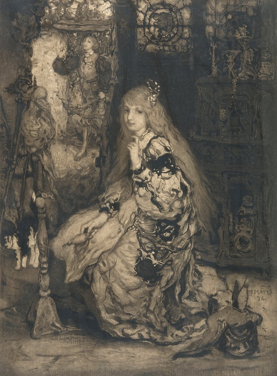 Niña con huso de Matthijs Maris
