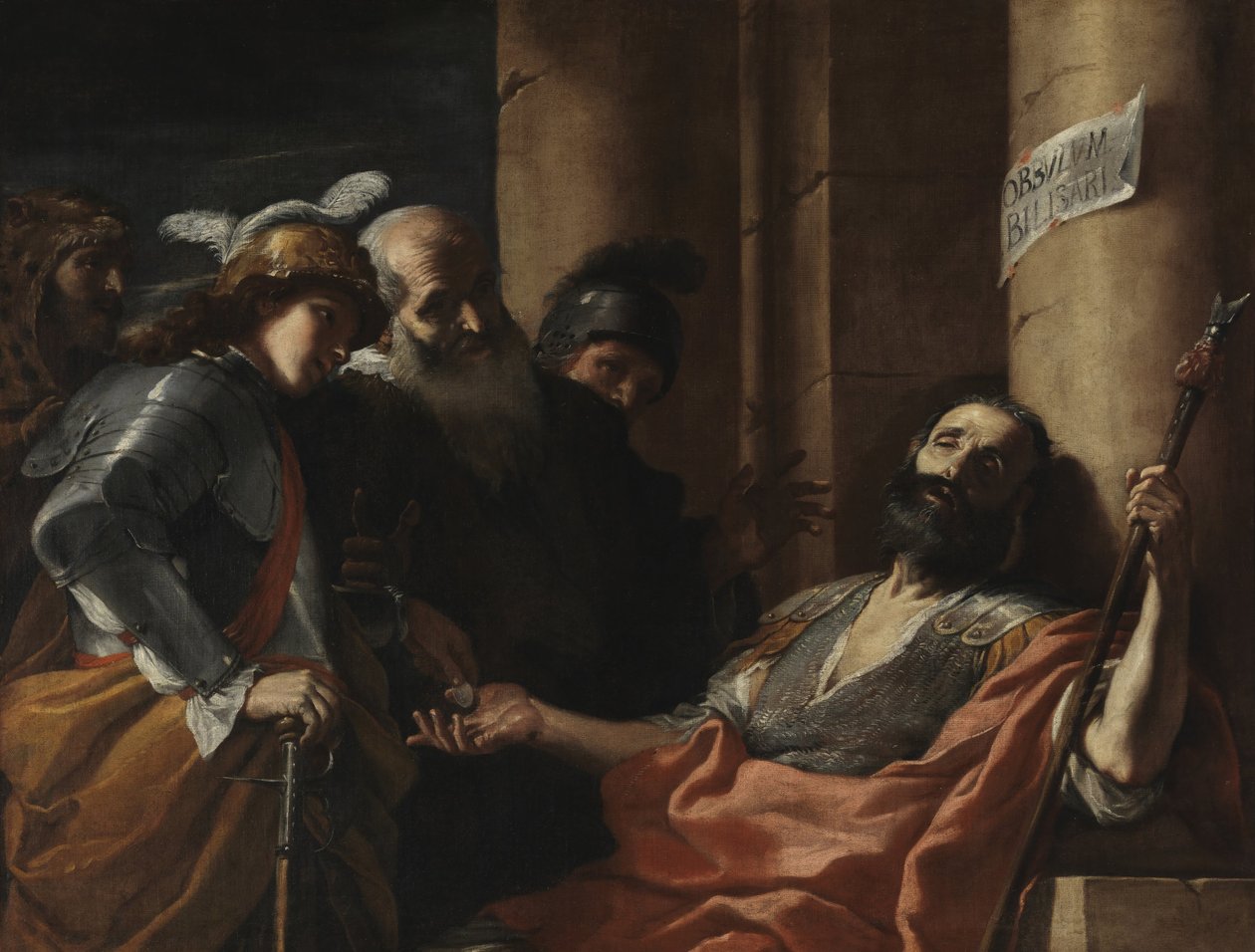 Belisario recibiendo limosna de Mattia Preti