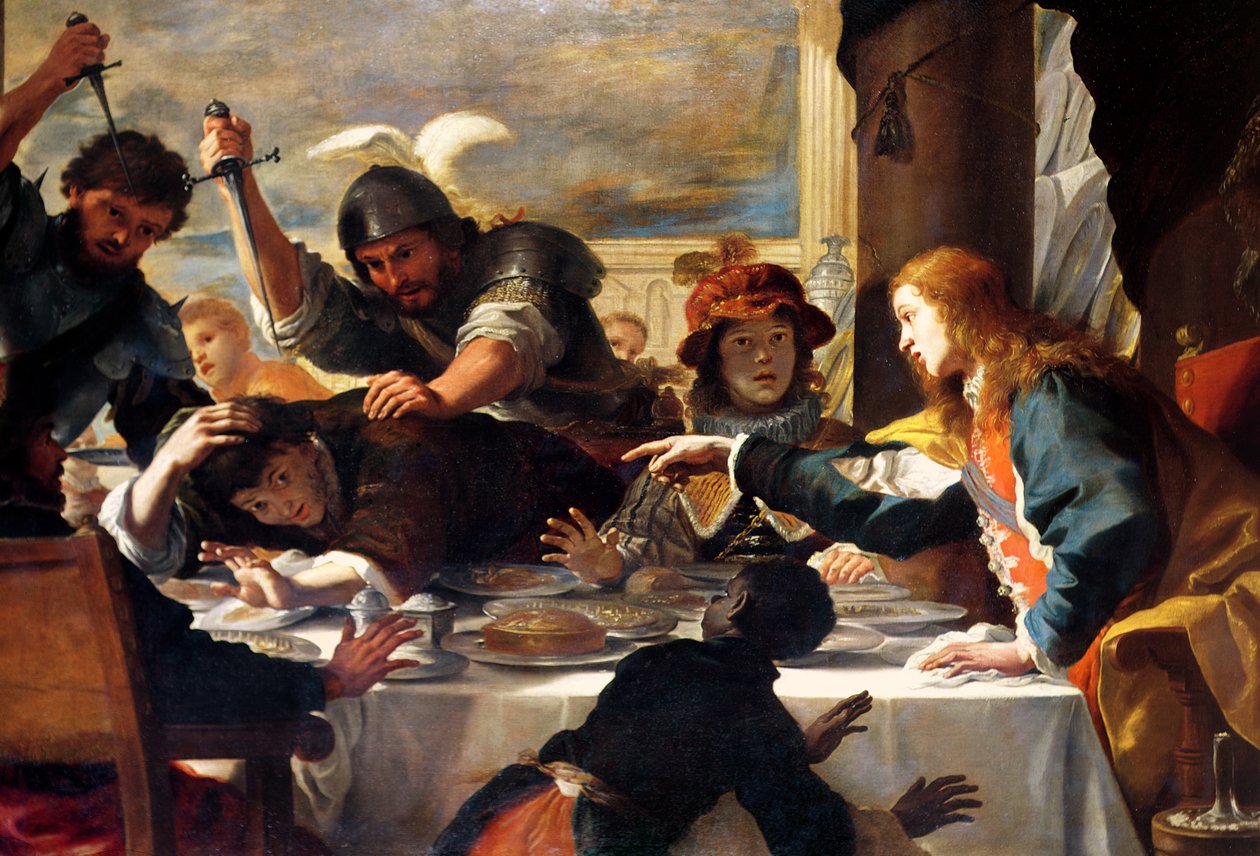 La fiesta de Absalón de Mattia Preti