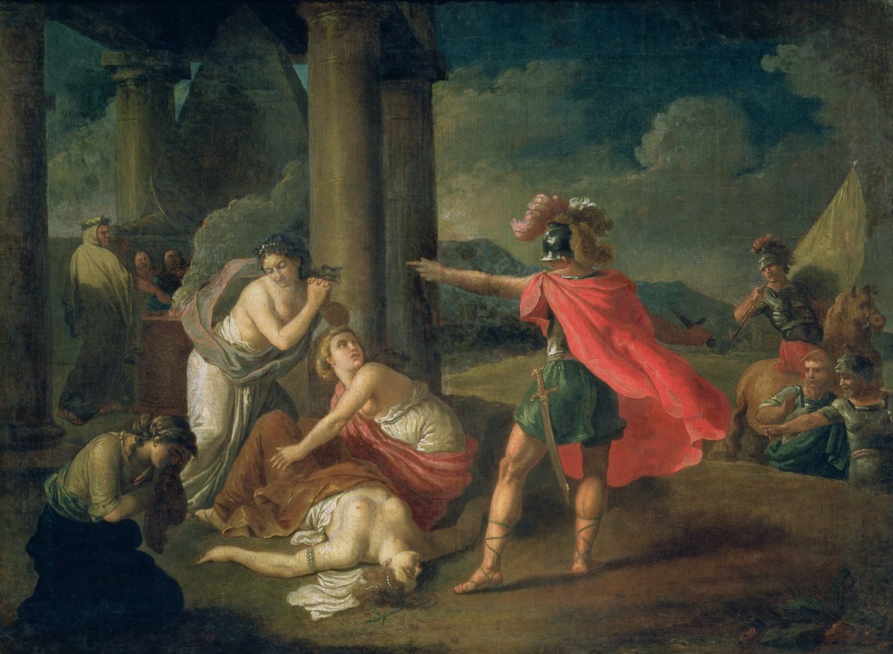 La muerte de Camila, hermana de Horacio, 1787 de Matvei Ivanovich Puchinov