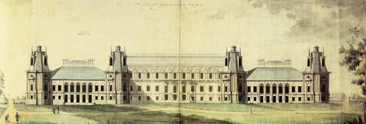 El Palacio de Tsaritsyno, c. 1796 de Matvey Fyodorovich Kazakov