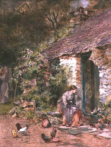 Un momento de descanso en el día de lavado de Maud Naftel