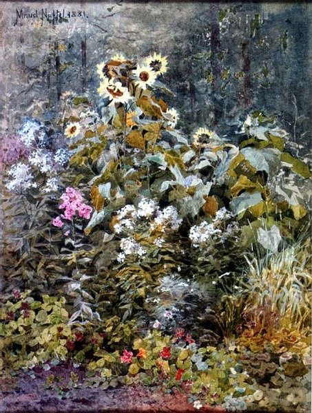 El jardín de Birch, Betws-y-coed de Maud Naftel
