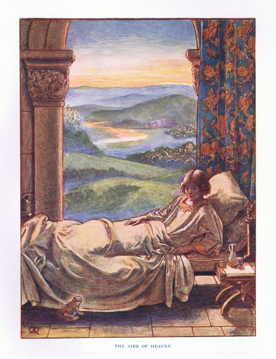 Los aires del cielo, ilustración de Los Cuentos de Hadas de Lady Ann, 1914 de Maud Tindal Atkinson