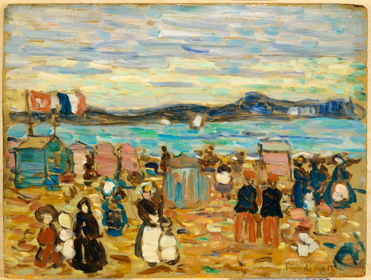 Carpas de baño, St. Malo, 1907 de Maurice Brazil Prendergast