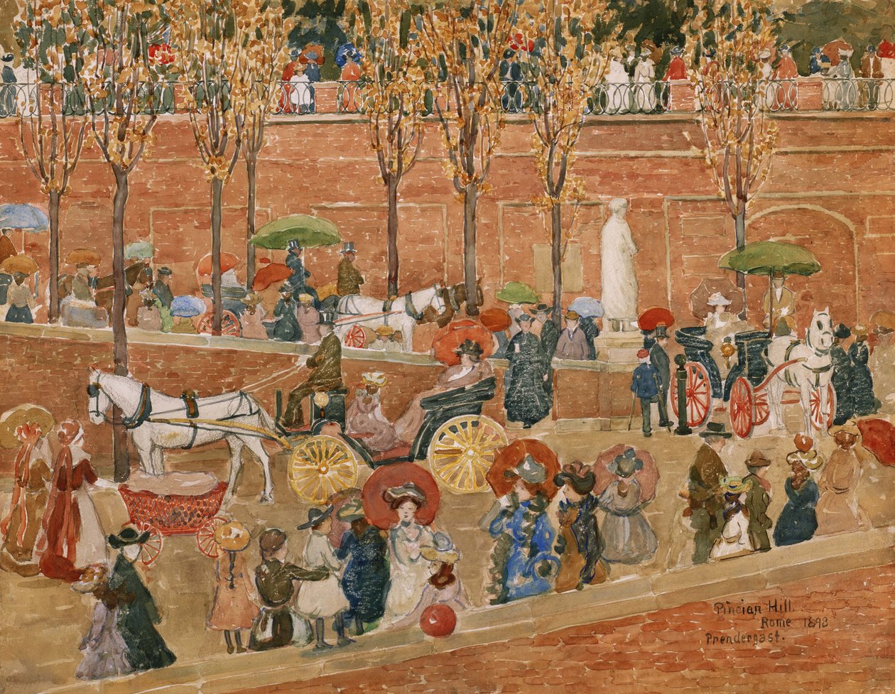 Colina Pinciana, Roma de Maurice Brazil Prendergast
