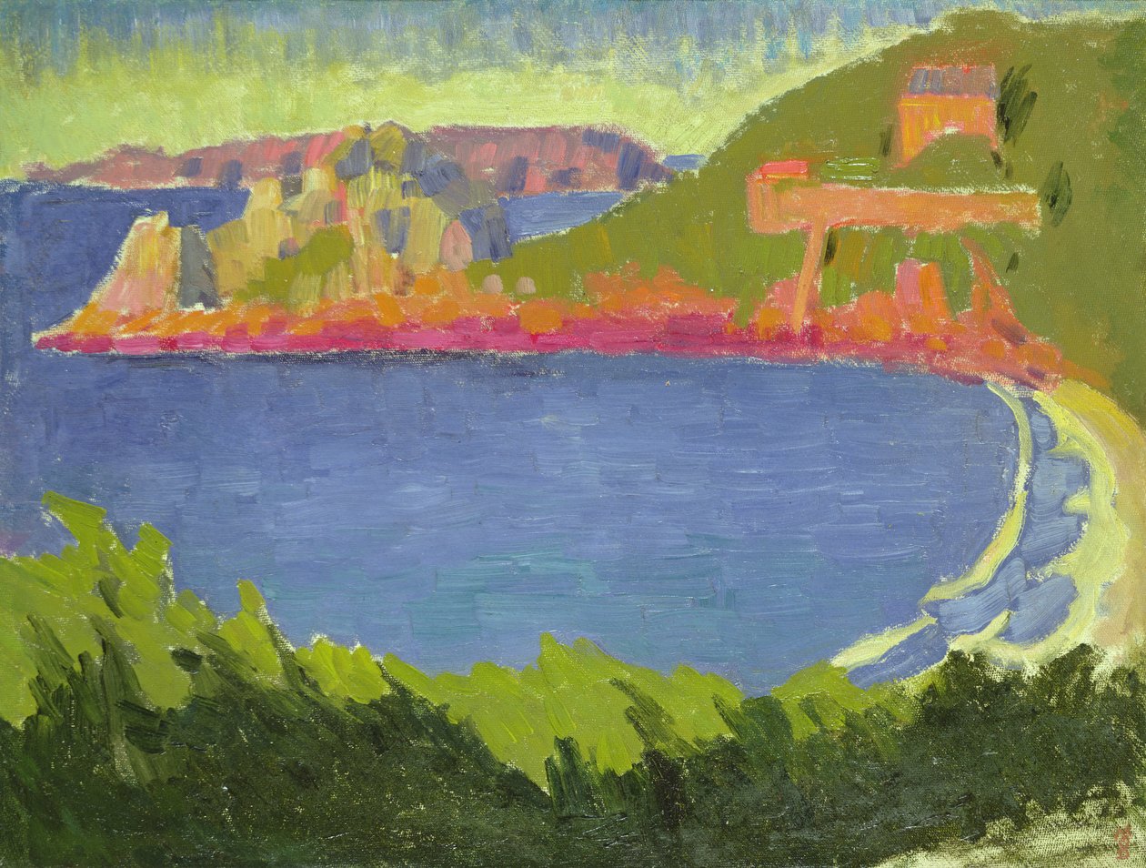 Marea alta al atardecer en Trestrignel, c.1910 de Maurice Denis
