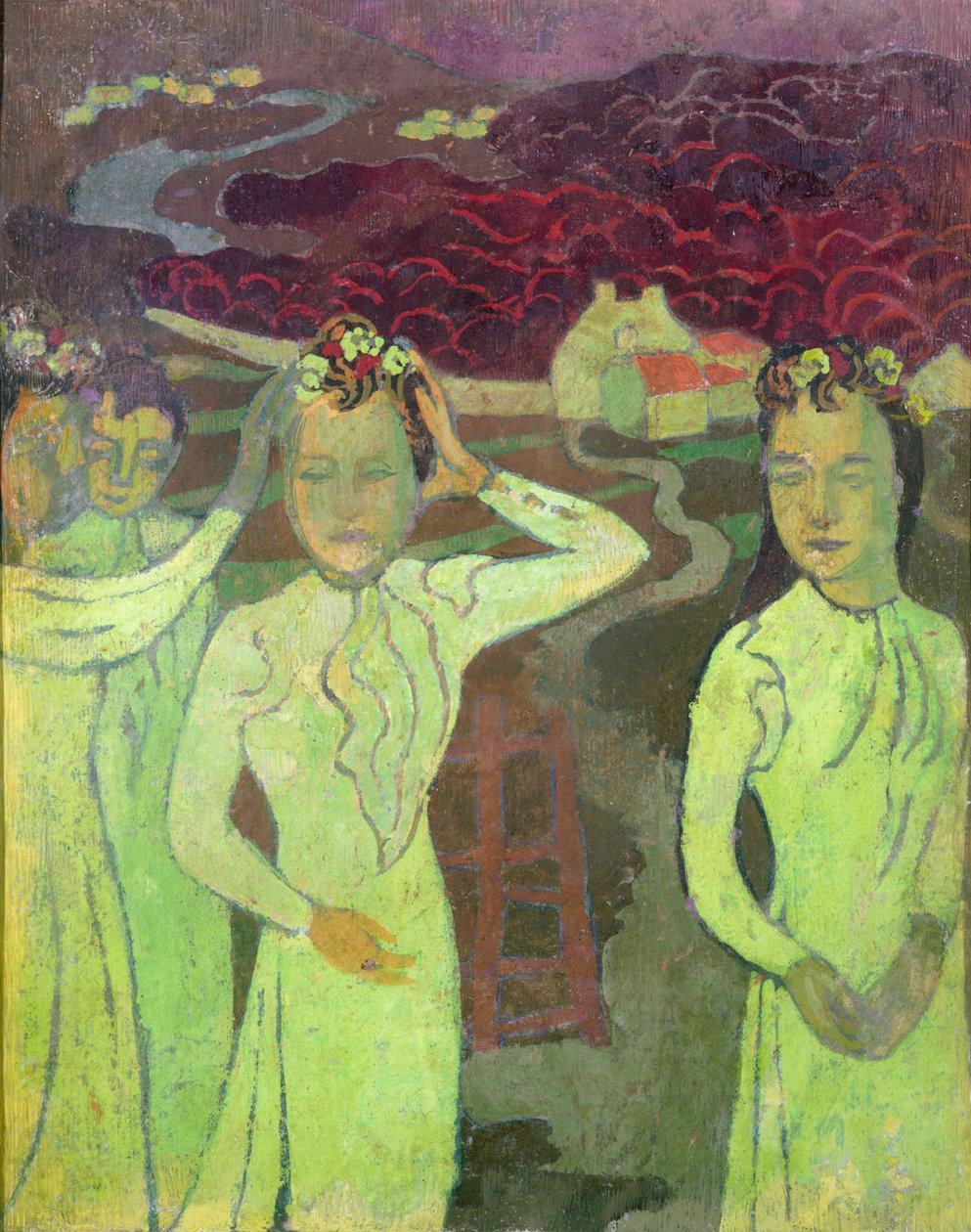 Primer estudio para un retrato triple de Marthe, 1892 de Maurice Denis