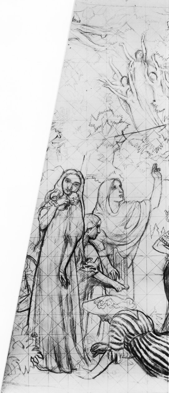 Melisande, (detalle) de un diseño para el techo del Théâtre des Champs-Élysées, París, 1912 de Maurice Denis